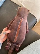 Funda de algodón con relleno de nutria para niños y niñas, almohadilla para la muñeca, almohada, regalo de Navidad y cumpleaños, 40cm