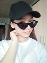 Gafas de sol con forma de ojo de gato para mujer, anteojos de sol femeninos, de diseño de marca, con espejo negro, triangulares, con protección UV400