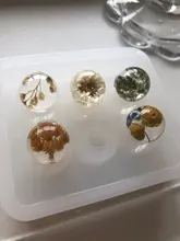 Moldes de silicona para pendientes, molde de cubos de resina epoxi UV, bolas, molde de fundición para hacer joyas, collar, pulsera, herramienta