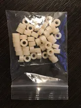 Standoff-Washer Spacer Non-Threaded-Spacer Round Nylon Black Hollow White M3 M4 50pcs