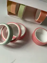 8 unids/lote básicos decoración Washi Tape Scrapbooking Diy Stick diario planificadores pegatinas cinta adhesiva de la Oficina de la Escuela de