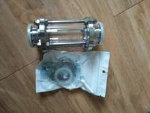 1.5 Tri Clamp Clover Sanitay Flow Sight Glass Diopter 304 Stainless Steel Fitting For