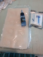 Maquillaje permanente 3D sólido para práctica de tatuaje, piel, labios, cejas, entrenamiento facial, tatuaje falso, práctica de piel, 1 Uds.
