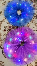 LED brillante luz niños niñas faldas Tutu de princesa niños boda fiesta de baile minifalda traje cosplay led ropa