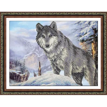 

B1472 set for embroidery with beads 'Volk' 38x28 cm