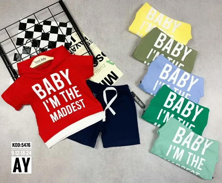 

BABY PRINTED HOODED SUIT Baby Boy Suit Baby Clothing Baby Style Baby Summer