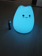 Night-Lamp Animal-Light Touch-Sensor Desktop-Decor Gift LED Bedroom Holiday Colorful