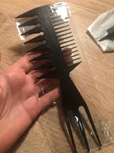 Combs Hairstyling-Tool Hair-Brush Barber Tooth Professional Double-Side Man Fish-Bone-Shape