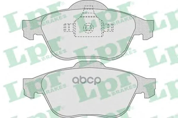 Колодки Тормозные Renault Laguna 01-/Scenic 03- Передние Lpr 05p864 Lpr арт. 05P864