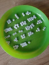 Letra mezcladas de cuentas de acrílico alfabeto cuentas espaciadoras sueltas joyería hecho a mano Diy pulsera collar de artes y manualidades para niños