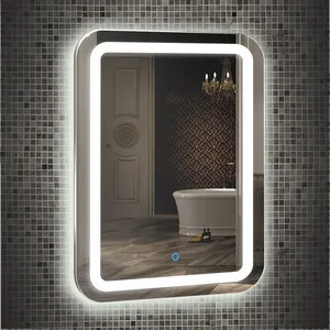Mirror mixline Malta 80x55 illuminated sensor (4620001985296) For bathroom Vanities Fixture Home Improvement |
