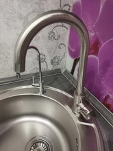 Frap-grifos de acero inoxidable para cocina, mezclador de un solo Mango, de un solo orificio, para fregadero, Y40107