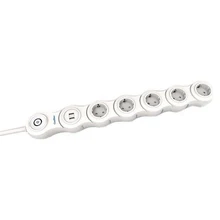 Power Socket- 5 sockets with Switch CoolBox COO-BE05U2AR USB White