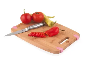 

Anti-Slip Non-Marking Silicone Corners Chopping Board for Meat,Veggies (Butcher Block) Anti Microbial Heavy Duty Large to Medium
