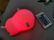 Bedside-Lamp Night-Light Touch-Sensor Remote Bedroom Baby Gift Rechargeable Silicone