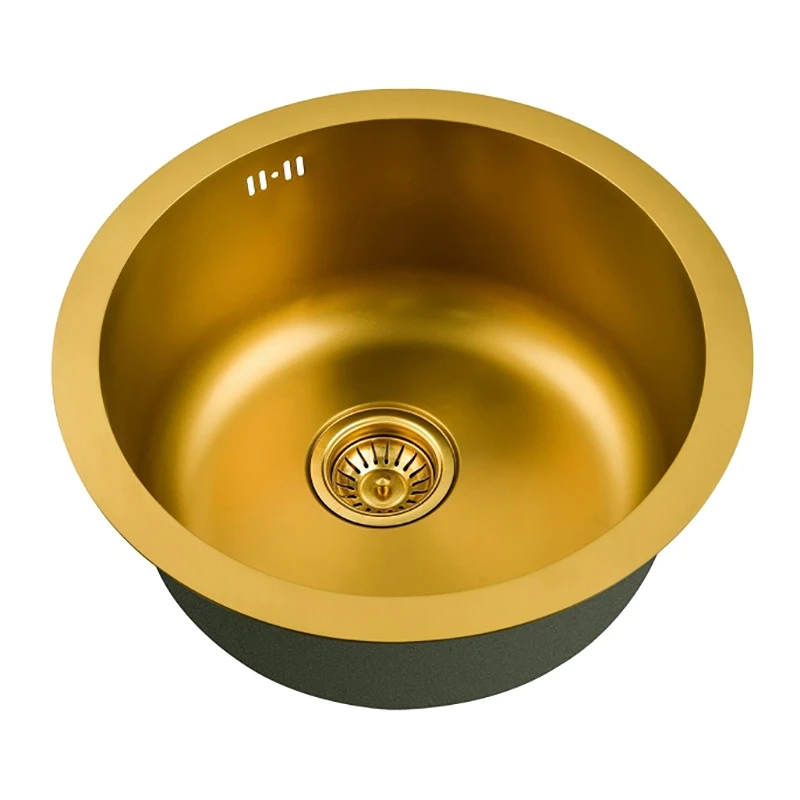 Мойка для кухни ZorG Sanitary SZR-500-BRONZE (бронза, круглая)