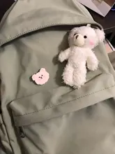 SEETIC-mochila sencilla de nailon para mujer, morral escolar informal, de viaje, resistente al agua, Color sólido