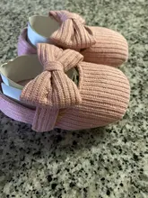 Zapatos de punto con lazo para bebé, calzado de algodón para recién nacido, primeros pasos, suela suave antideslizante, para primavera y otoño