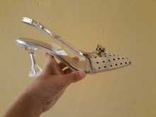 Clear-Heels Dress-Shoes Fetish Sexy Womens Fashion Woman Summer for Designer