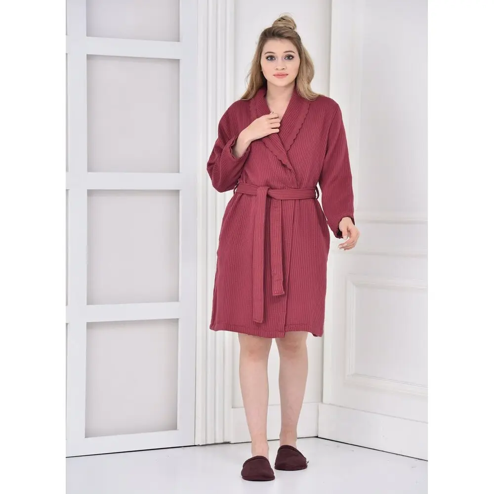 

Ecocotton Alessa Women's Bathrobe OUR PRODUCT IS MADE FROM 100% Organic Cotton yarn
