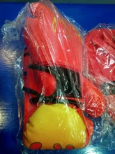 Muay Thai-Muay Thai de boxeo curvo, deflector curvo resistente a los golpes, entrenamiento Sanda, de cuero PU, objetivo de mano de 5 dedos