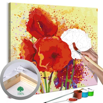 

DIY-poppies modern framework-60x60 cm