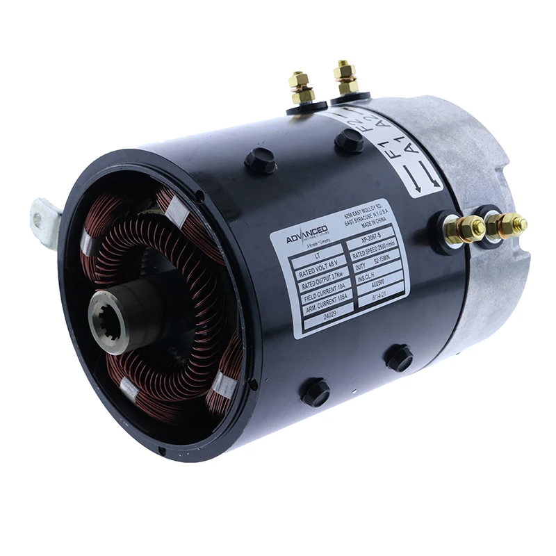 

DC SepEx Motor 48V 3.7KW XP-2067-S ZQS48-3.7-T-GN for Clubcar Golf Carts 2001-Up DS & Precedent