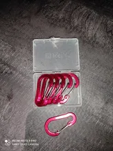 Carabiner Keychain Hook Lock-Buckle Snap-Clip Fishing-Tool Booms Aluminum-Alloy Climbing