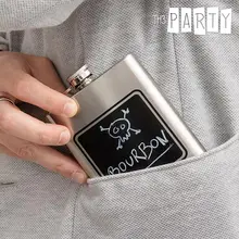 Th3 вечерние металлические фляжки с мелом