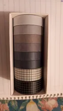 8 unids/set Color sólido básico de las líneas de cuadrícula Washi cinta lindo adhesiva cinta adhesiva Diy arte de colección de recortes de artículos de papelería para Decoración
