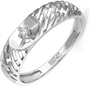 

Kabarovsky ring with 1 white gold diamond