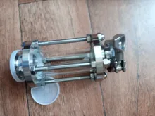 304-Stainless-Steel Fitting Tri-Clamp Sight Glass Homebrew Diopter Clover OD 38mm-Pipe