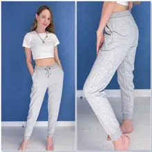 Sports-Trousers Long-Pants Black Women Female Lady Casual MOINWATER Terry MP2002 Gery