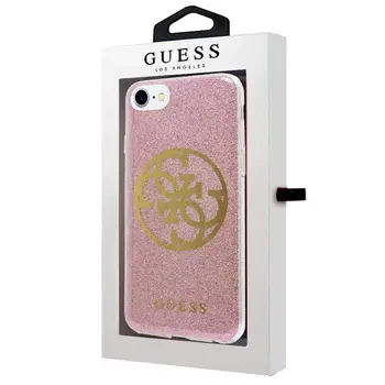 

IPhone 6 / 7 / 8 / SE case (2020) license Guess Glitter purple