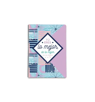 

Notebook hard cover A4 5X5 AMELIE FLORAL