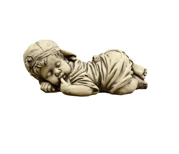 

Decorative figure Baby Boy in concrete-stone for outdoor garden 42x18cm.