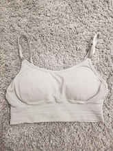 De algodón deportes Bras mujer sólido deportes sujetador de trotar gimnasio mujer deportes Bra ropa interior chica Fitness carrera Yoga Deporte Tops