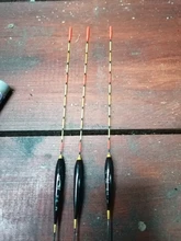 3 uds pesca Float de madera fluorescente de alta sensibilidad Bobber flotadores luminosos marcado audaz pesca flotador ligero accesorios de pesca