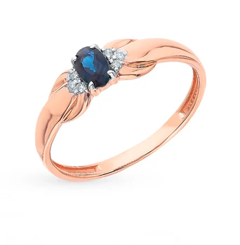 

Sunlight gold ring with sapphires and diamonds