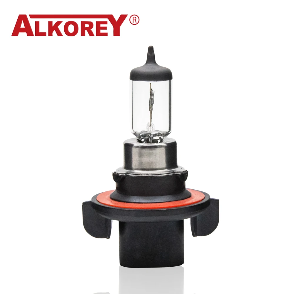 Alkorey 2PCS H13 9008 12V 60/55W Clear Auto Headlight Bulbs Warm White 3350K Car Lights Driving Lamp Halogen Lamps 6