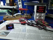 0,56 pulgadas Mini Digital voltímetro amperímetro DC 100V 10A Panel Amp voltios medidor de corriente de voltaje probador Azul Rojo de doble LED pantalla