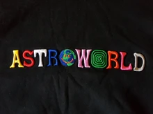 2020 TRAVIS SCOTT Astrodome Ojalá estuvieras aquí bordado Arco Iris carta hombres Sudadera con capucha para mujer de moda Hip Hop sudadera