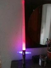 Espada láser escalable cruzada colorida para niños, juguete telescópico con sonido de corriente simulada de 7 colores, acelerómetro de luz para exteriores