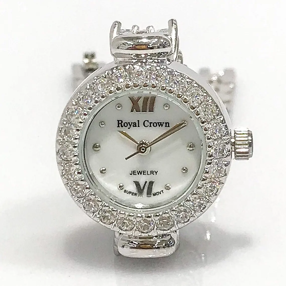 Diamond Workmanship Silver Ladies Watch