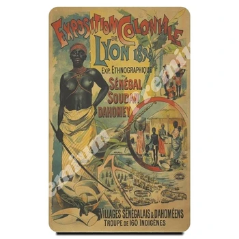 

Africa souvenir magnet vintage tourist poster