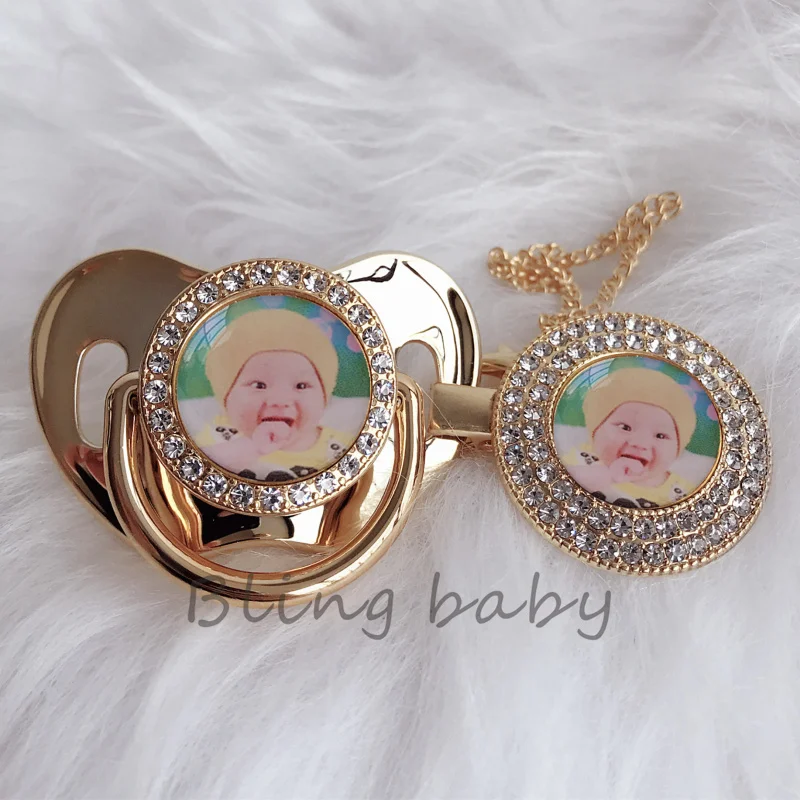 BLING BABY Bling пользовательские золотые розовые красочные соски и зажимы набор без