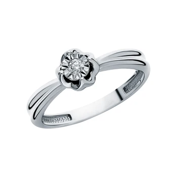 

Gold ring with diamonds sunlight sample 585