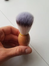 1PC profesional de los hombres brocha de afeitar con mango de madera de Nylon puro para hombres de limpieza de máscara cosméticos herramienta