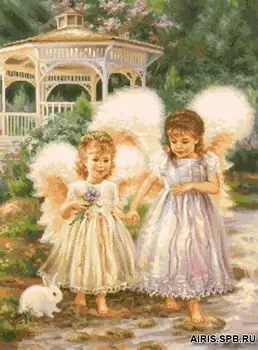 

G-707 set for embroidery 'Tapestry Classic' 'two Angela', 26,4x36 cm