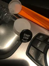 Cubierta de reemplazo de botón de motor de parada de arranque, para BMW X1, X5, E70, X6, E71, Z4, E89, 3, 5 Series, E90, E91, E60, Kit de interruptor de tapa embellecedora de anillo